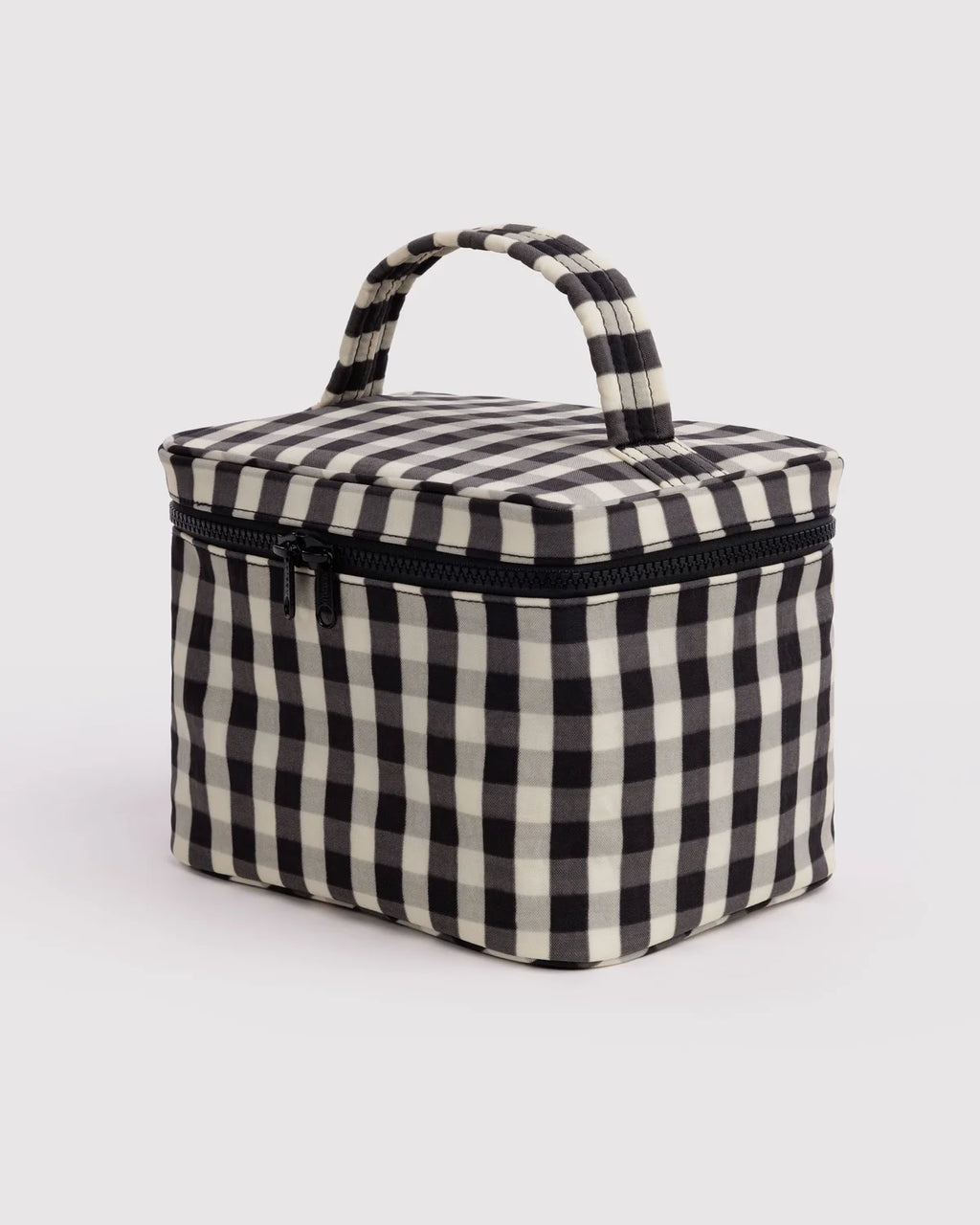 Baggu | Large Cosmetic Case - Black and Cream Gingham