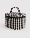 Baggu | Large Cosmetic Case - Black and Cream Gingham