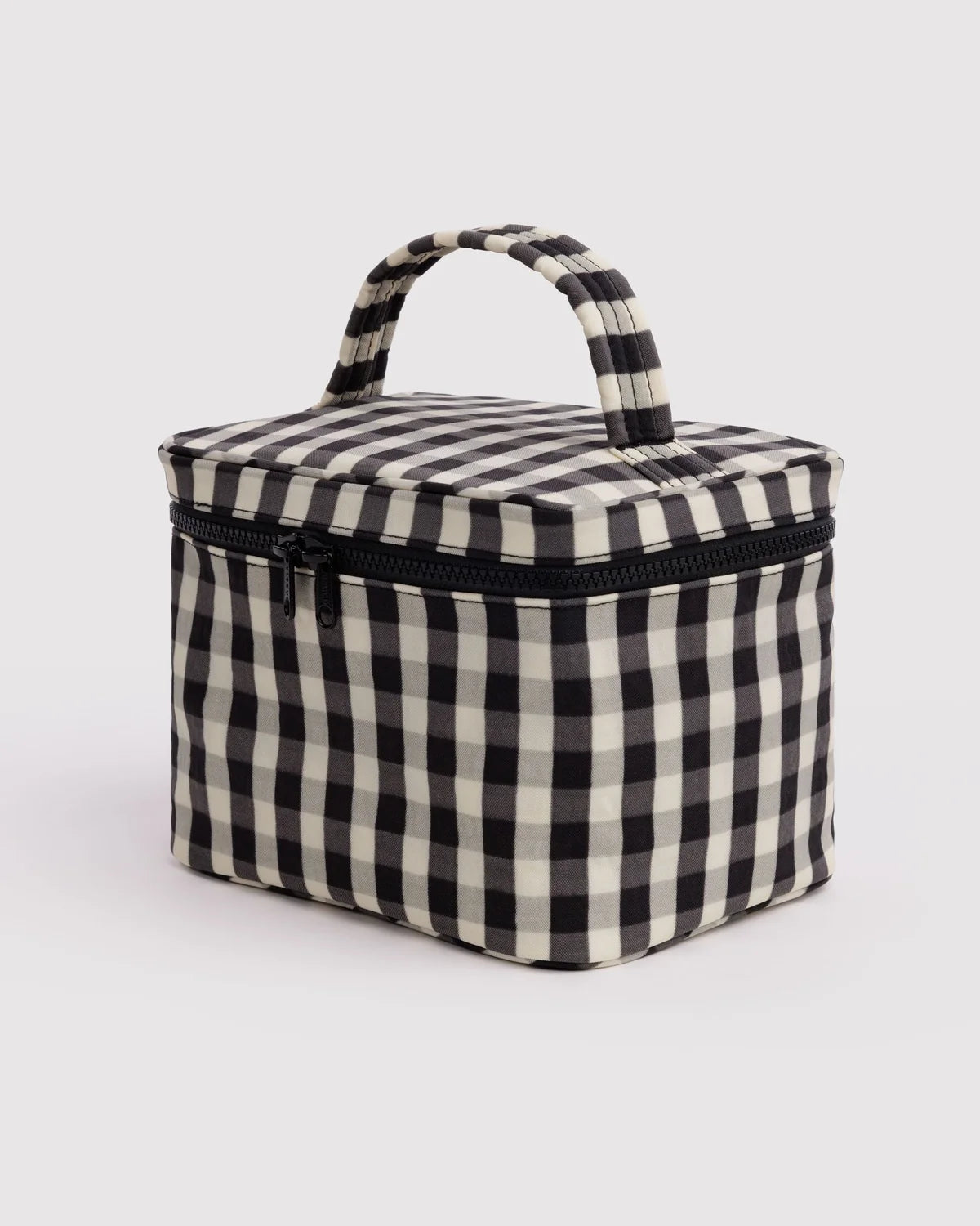 Baggu | Large Cosmetic Case - Black and Cream Gingham