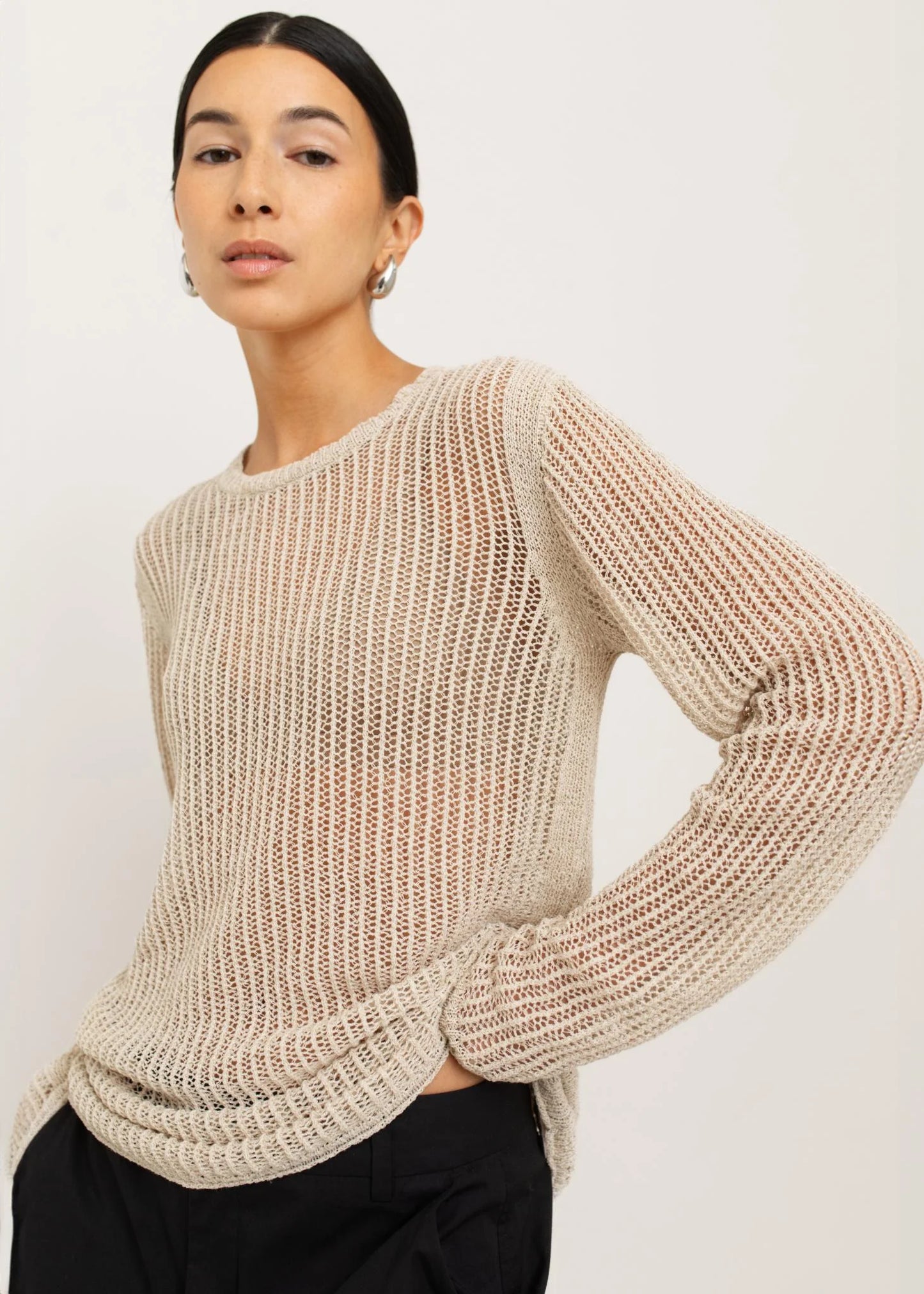 Paper Label | TBL Slim Crew - Flax