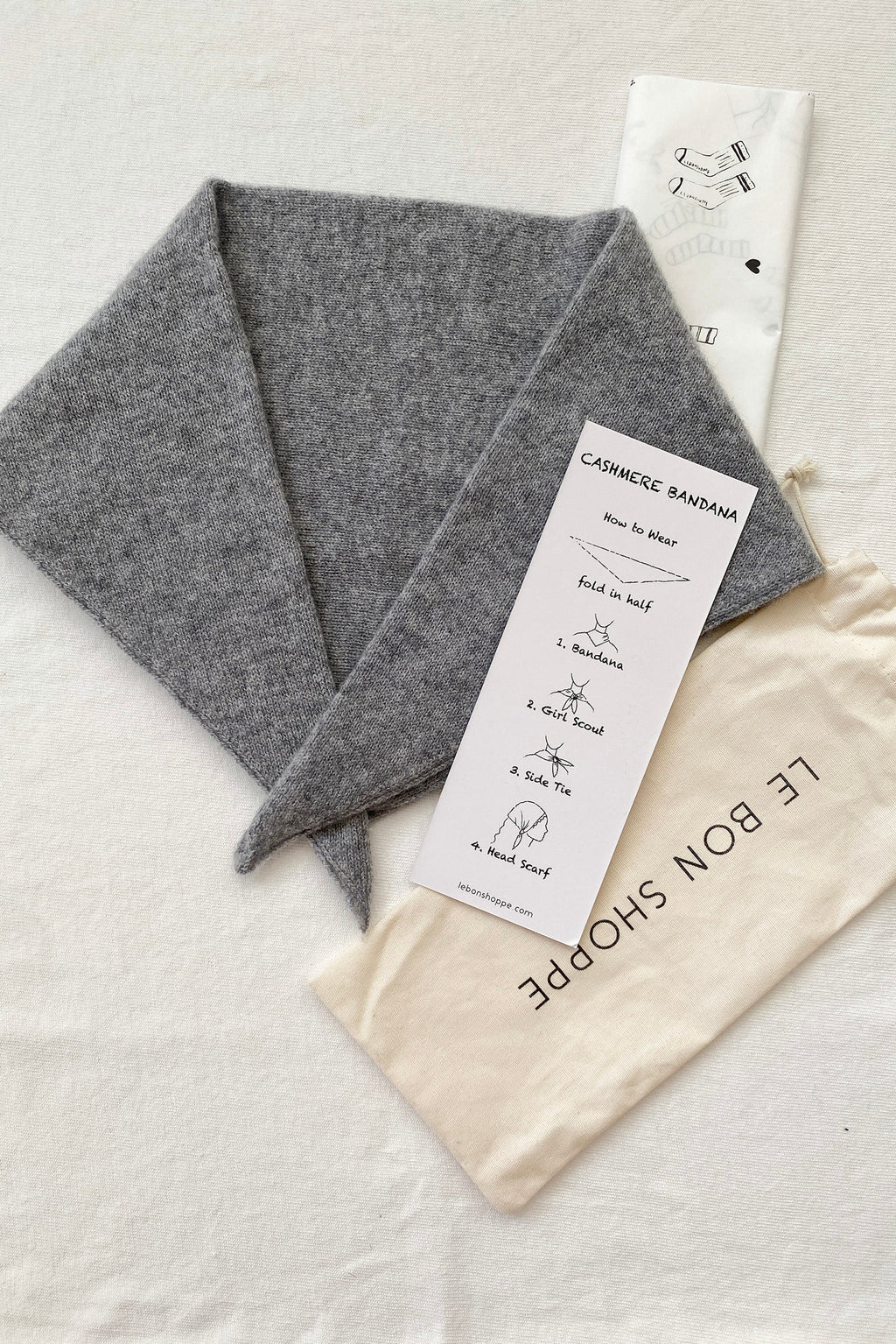 Le Bon Shoppe | Cashmere Bandana - Ht Grey