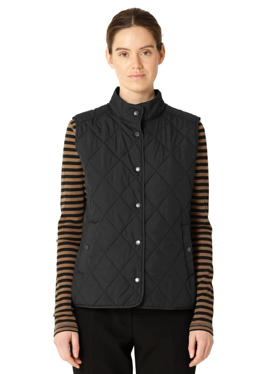 Ilse Jacobsen | Quilted Short Vest - Black