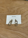 Kara Yoo | Loop Dangle Earrings: 14k Gold Plated