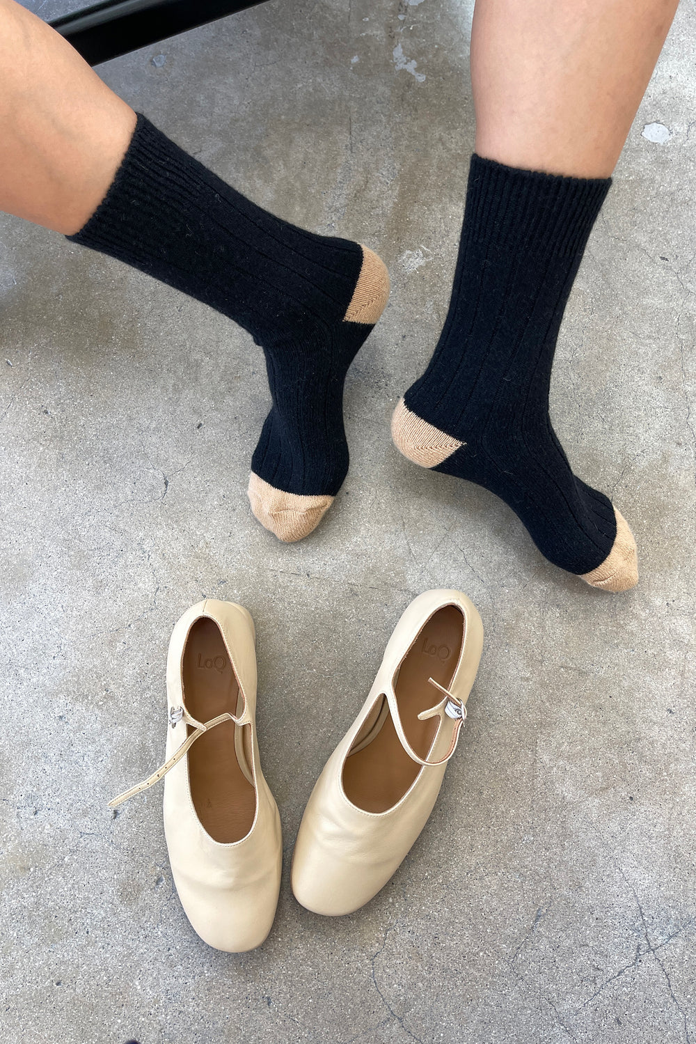 Le Bon Shoppe | Classic Cashmere Socks - Black