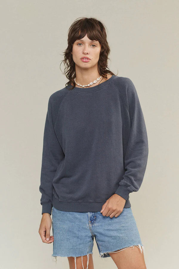 Jungmaven | Bonfire Raglan Sweatshirt - Olive Green - Unisex