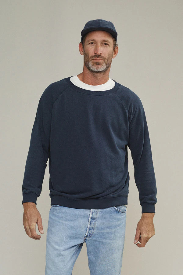 Jungmaven | Bonfire Raglan Sweatshirt - Olive Green - Unisex