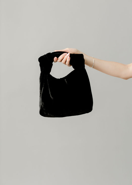 A Bronze Age | Baby Bocci Bag - Black Velvet