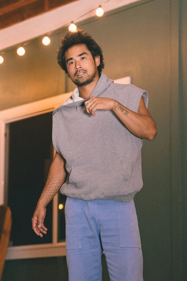 Jungmaven | Balboa Hooded Sweatshirt - Heather Grey - Unisex