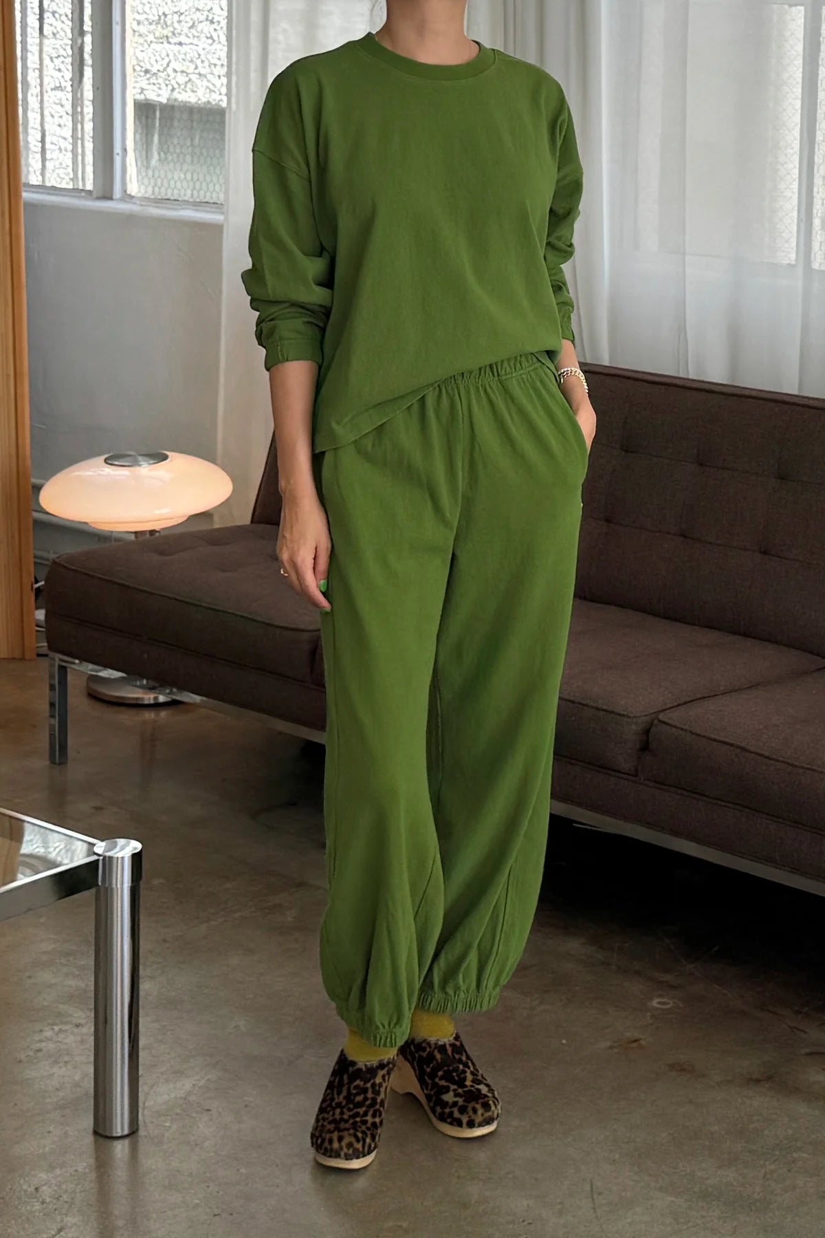PRE-ORDER Le Bon Shoppe | Balloon Pant - Collard Green