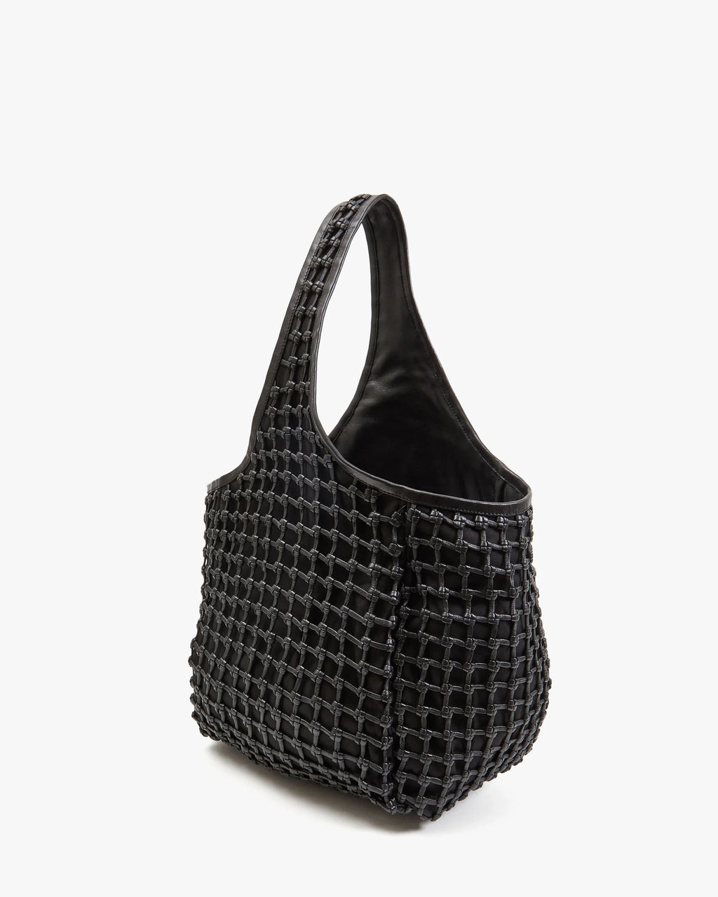 Clare V. | Bando - Knot Woven Leather - Black