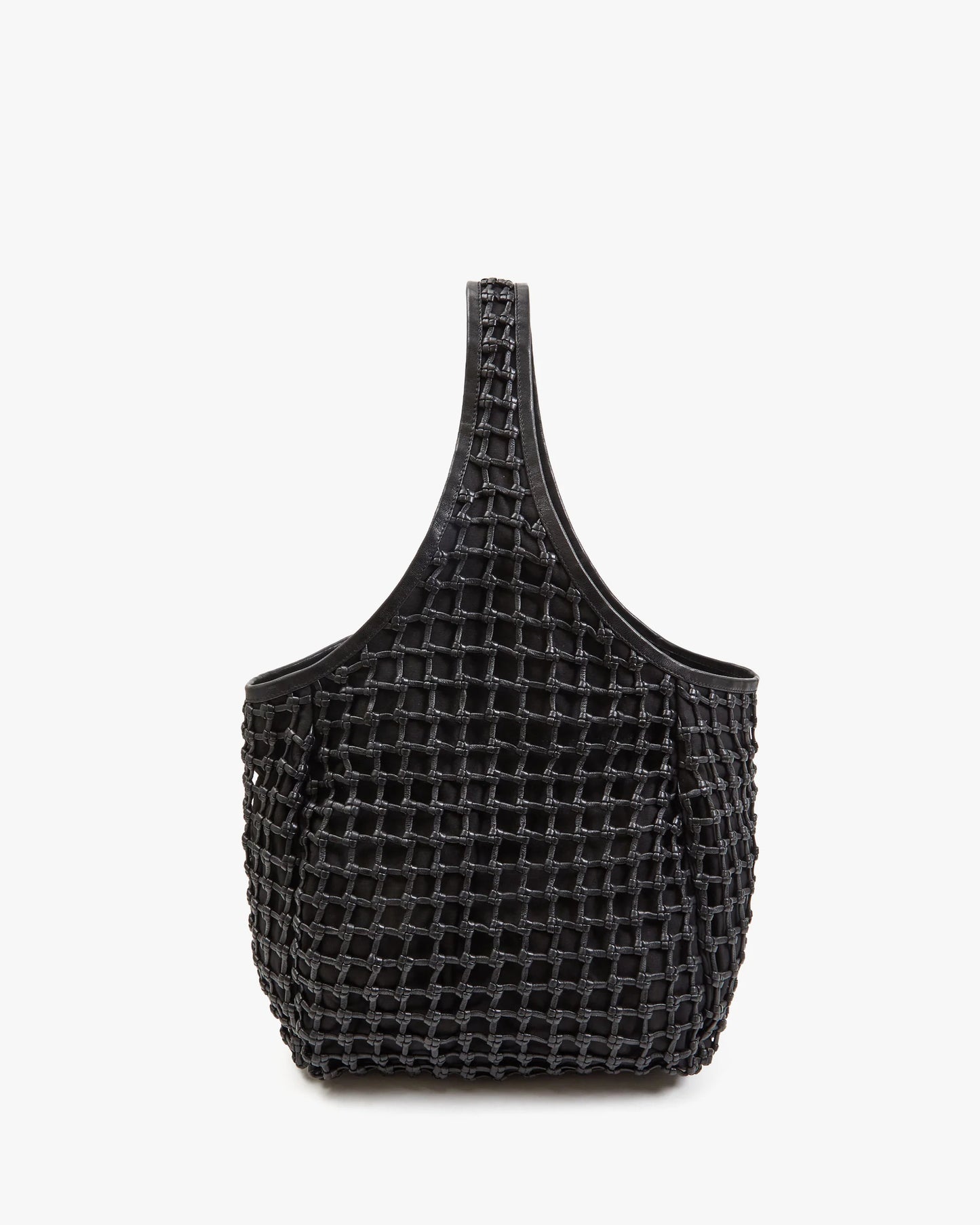 Claire V. | Bando - Knot Woven Leather - Black