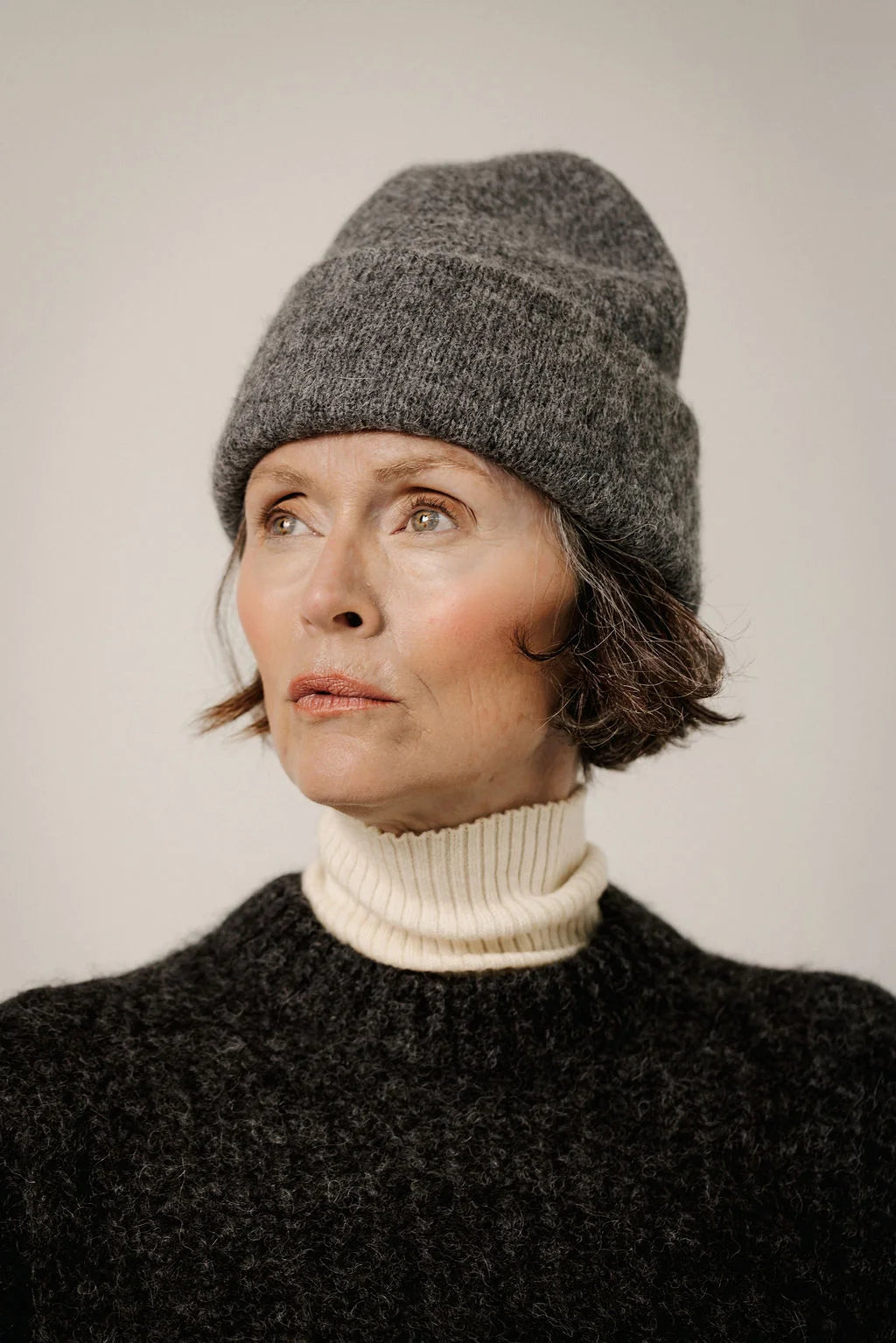 Bare Knitwear | Baby Alpaca Andes Beanie - Charcoal