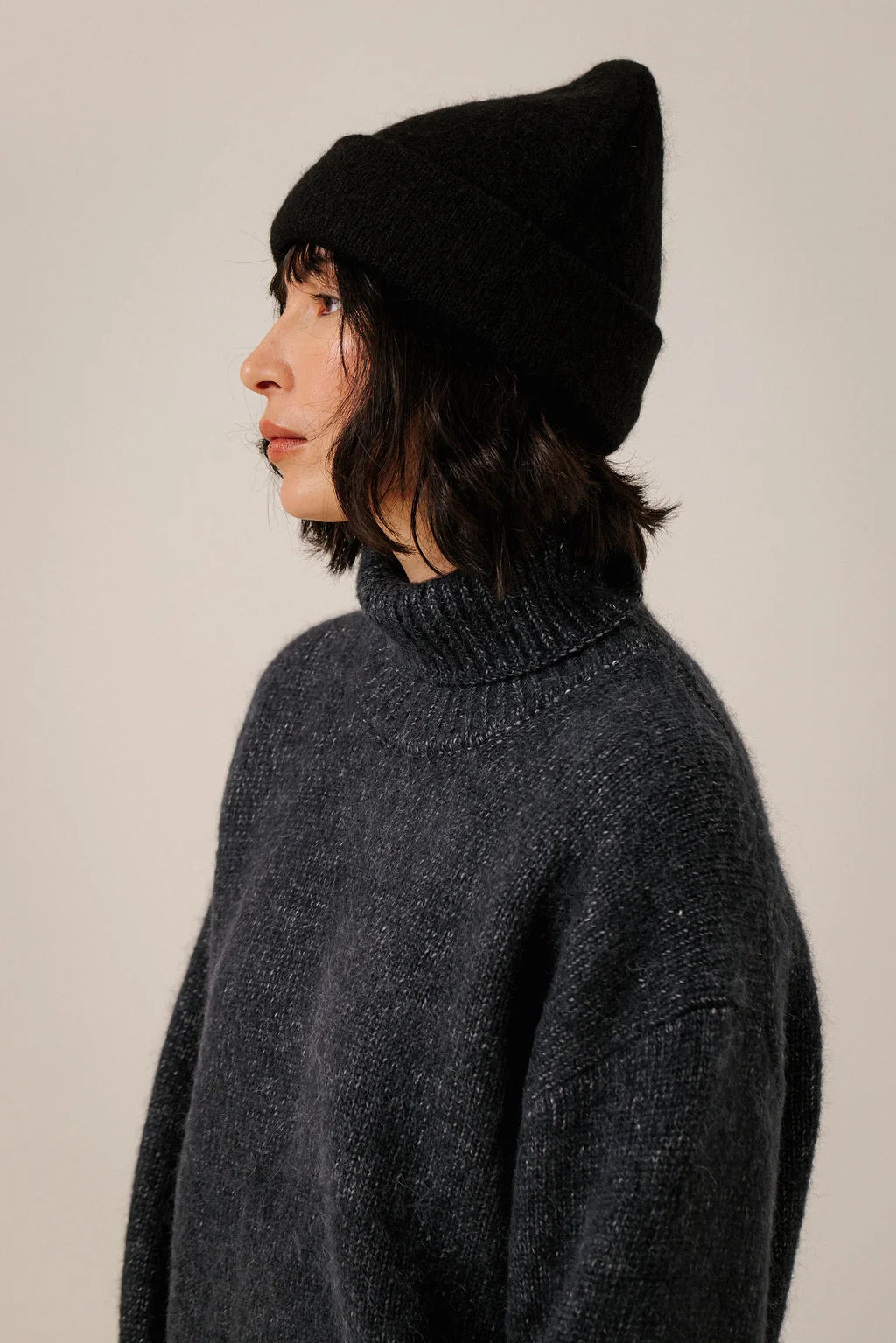 Bare Knitwear | Baby Alpaca Andes Beanie - Black