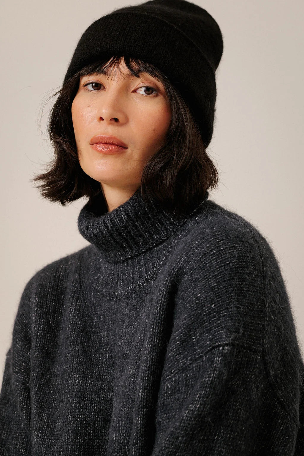 Bare Knitwear | Baby Alpaca Andes Beanie - Black