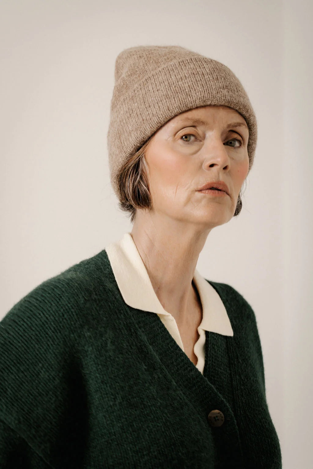 Bare Knitwear | Baby Alpaca Andes Beanie - Dark Fawn