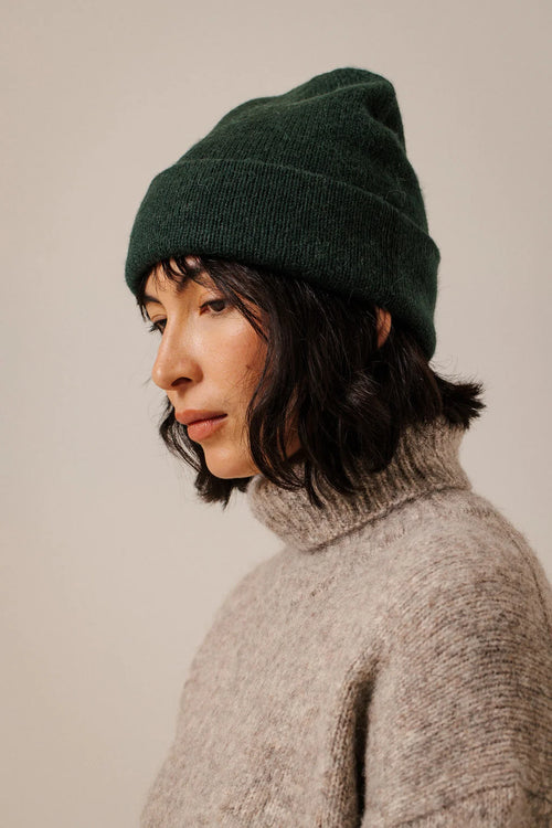 Bare Knitwear | Baby Alpaca Andes Beanie - Emerald