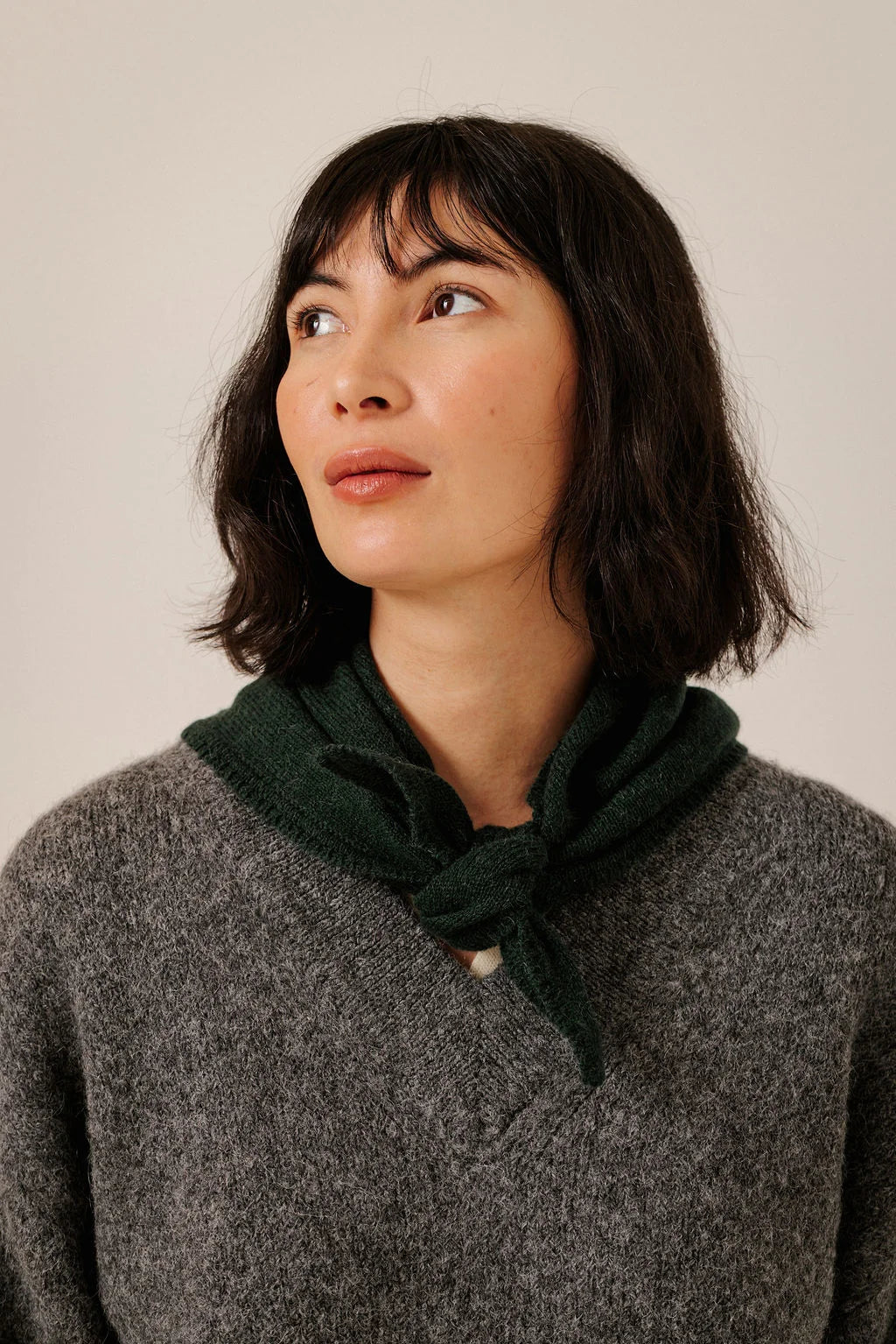 Bare Knitwear | Baby Alpaca Bandana - Emerald