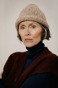 Bare Knitwear | Baby Alpaca Roll Hat - Fawn Marl
