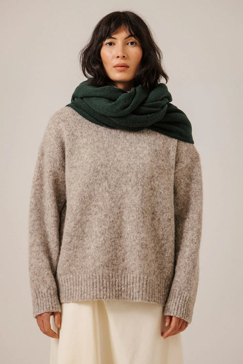 Bare Knitwear | Baby Alpaca Travel Wrap - Emerald