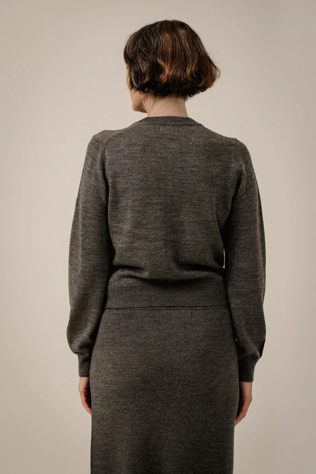 Bare Knitwear | Classic Merino Cardigan - Charcoal