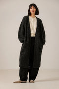 Bare Knitwear | Lofty Alpaca Midi Cardigan - Basalt