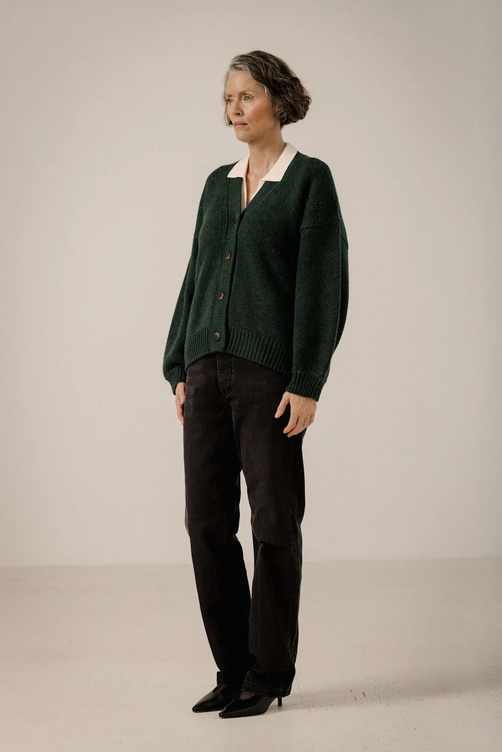 Bare Knitwear | Oversized Alpaca Cardigan - Emerald