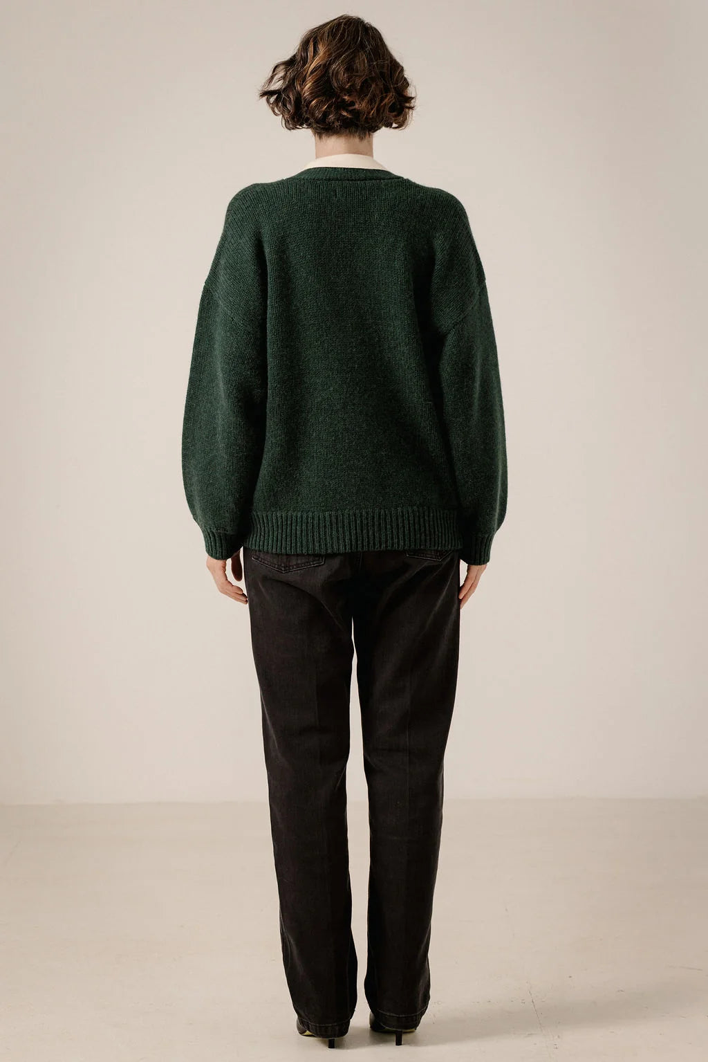 Bare Knitwear | Oversized Alpaca Cardigan - Emerald