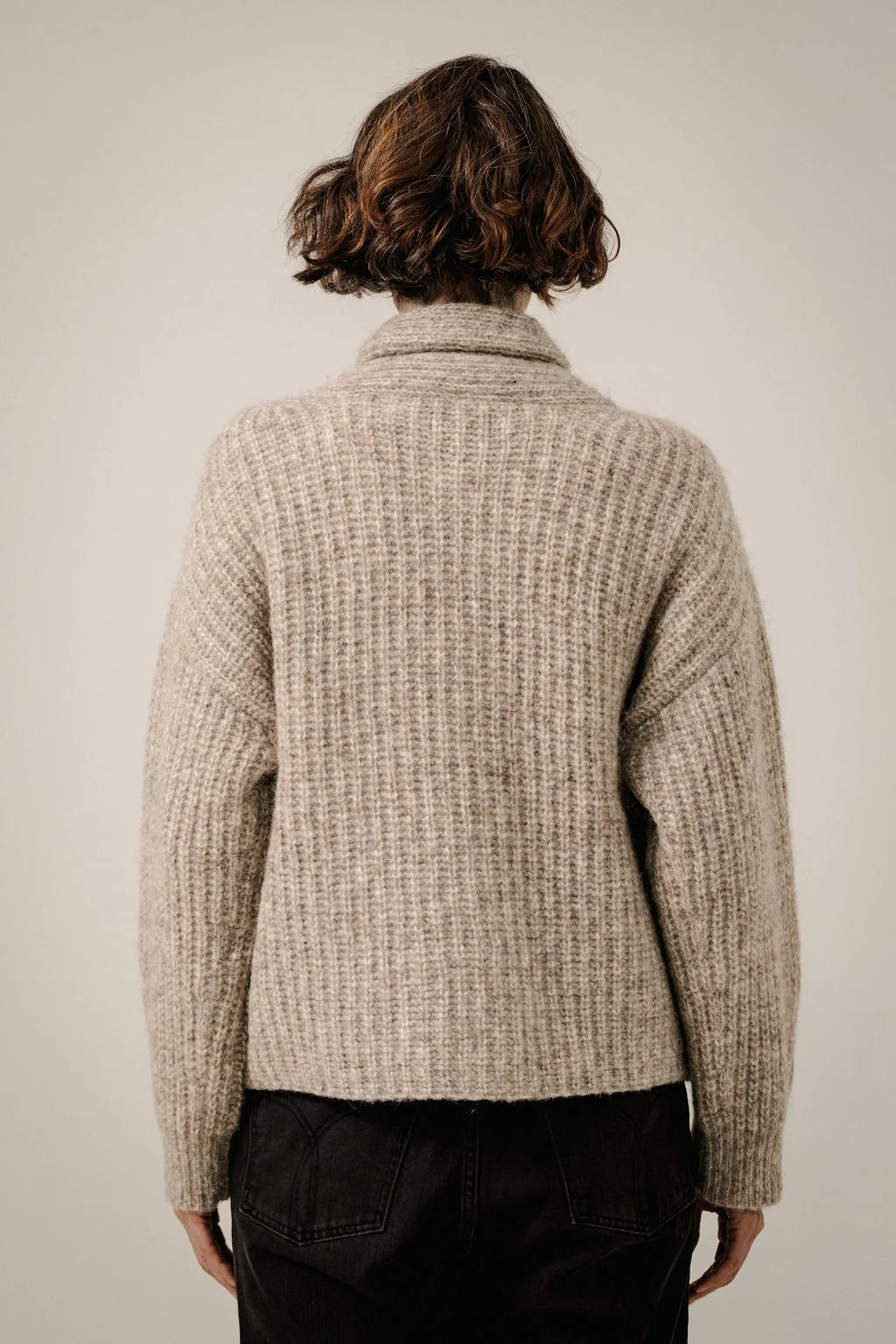Bare Knitwear | Oversized Shawl Cardigan - Marble