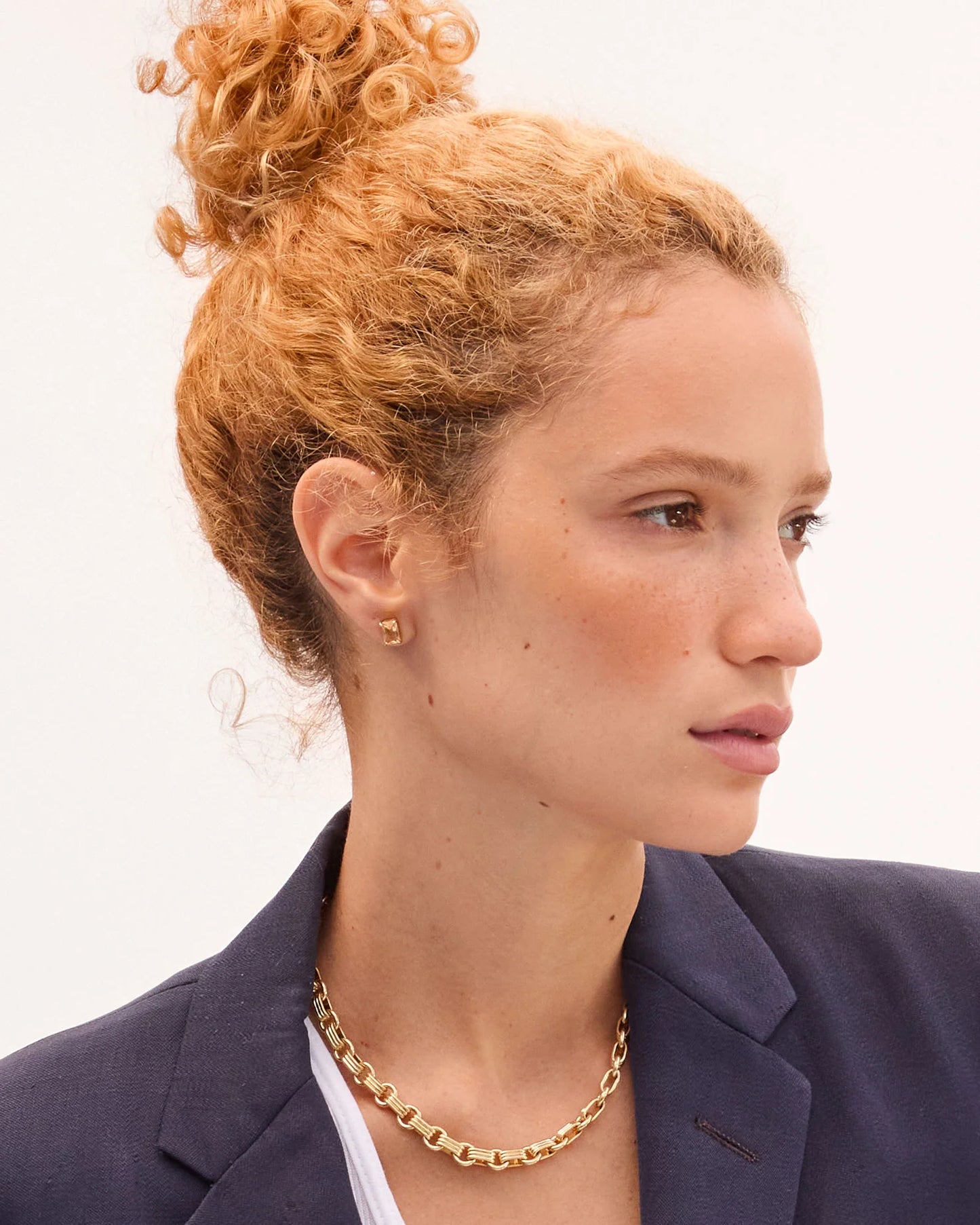 Clare V. |  Bijoux Stud Earrings - Citrine