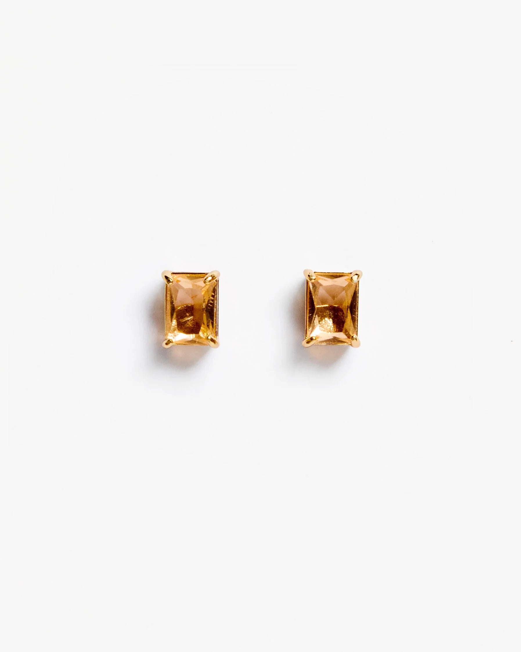 Clare V. |  Bijoux Stud Earrings - Citrine