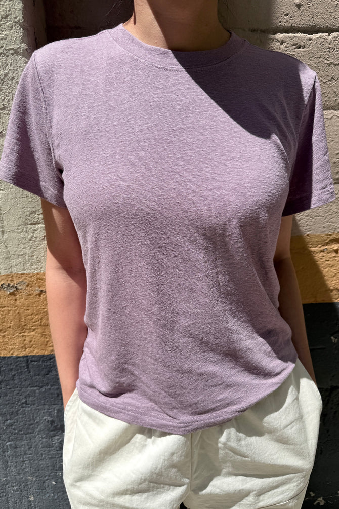 Le Bon Shoppe | Bo Linen Blend Tee - Lavender