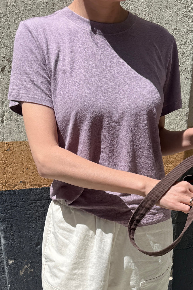 Le Bon Shoppe | Bo Linen Blend Tee - Lavender
