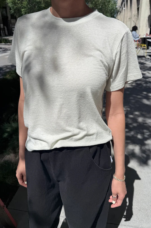 Le Bon Shoppe | Bo Linen Blend Tee - Salt