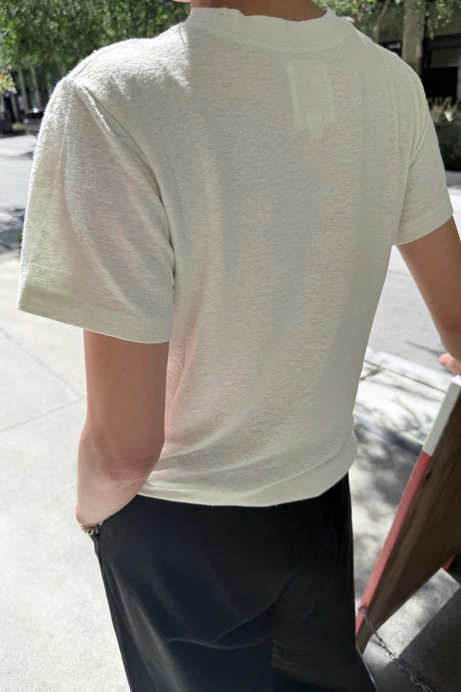 Le Bon Shoppe | Bo Linen Blend Tee - Salt