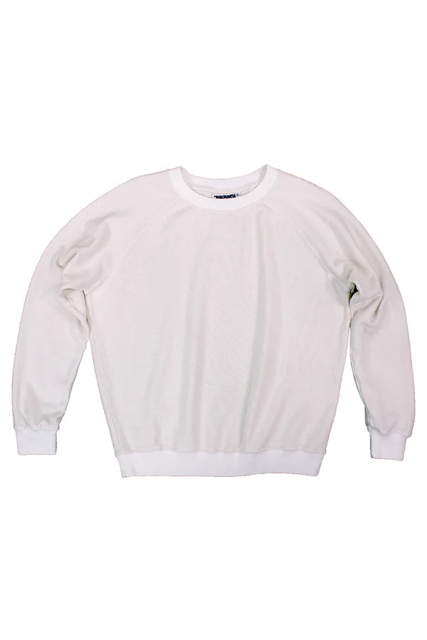 Jungmaven | Bonfire Raglan Sweatshirt - Washed White - Unisex