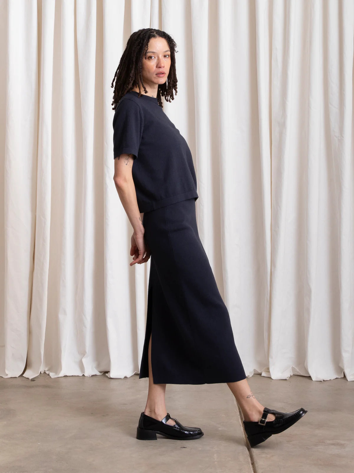 Ali Golden | Thick Knit Pencil Skirt