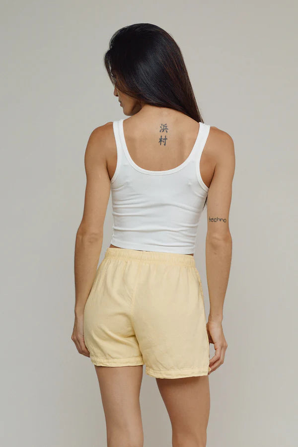 Jungmaven | Cabana Short - Washed White