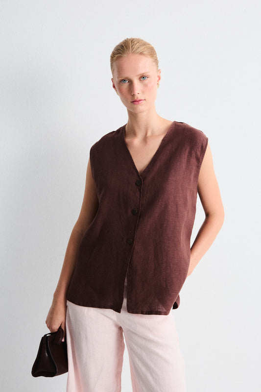 Mus & Bombon | Arani Vest - Brown