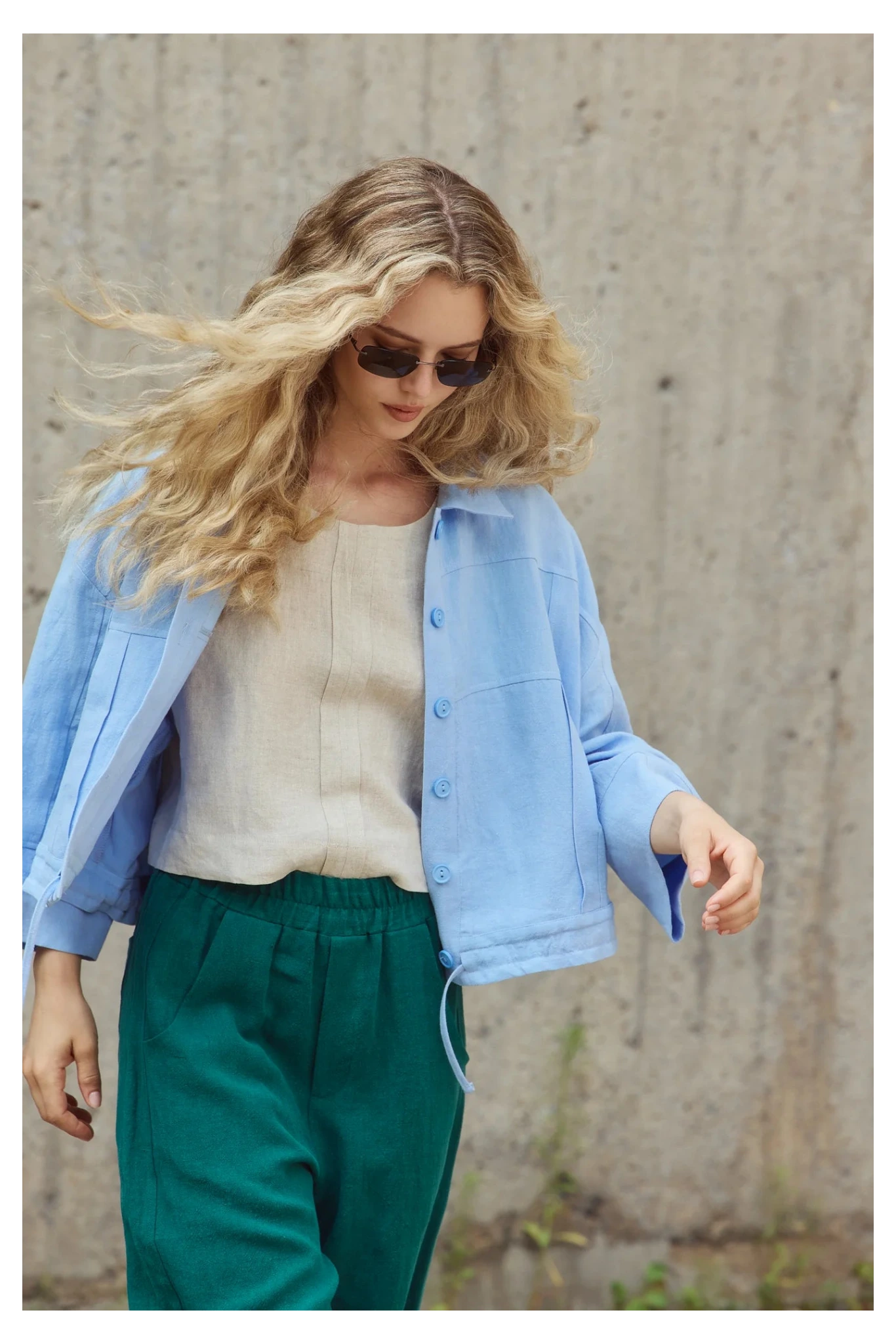Eve Gravel | Cole Jacket - Azure