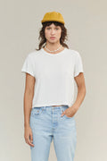 Jungmaven | Cropped Ojai Tee - Washed White