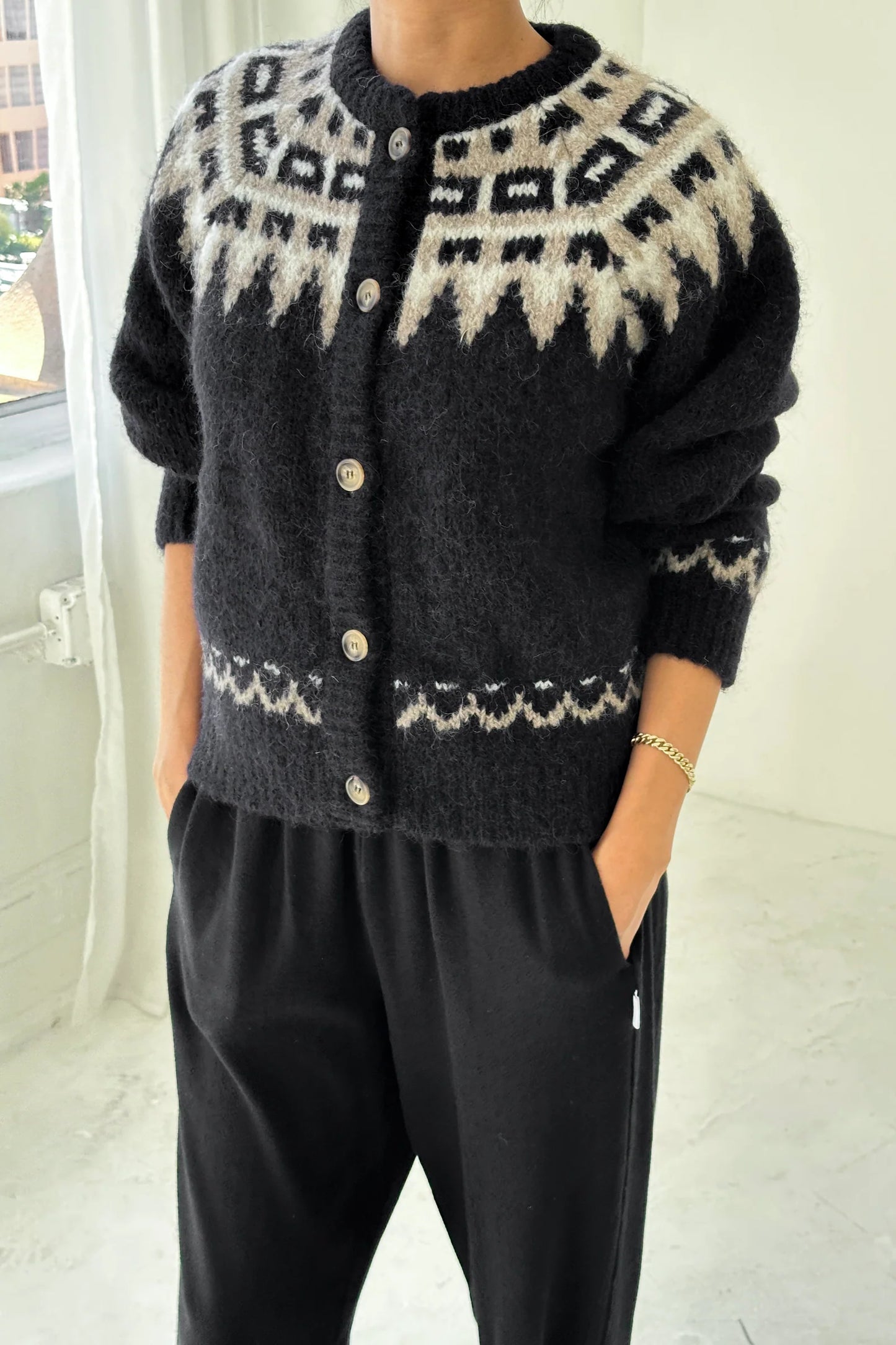 Le Bon Shoppe | Alpaca Cabin Cardigan - Black