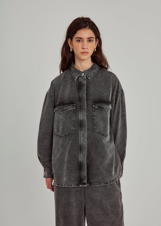 NORR | Caddie Denim Shirt - Grey