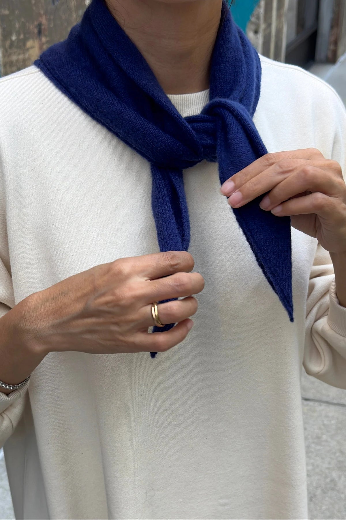 Le Bon Shoppe | Cashmere Bandana - Navy