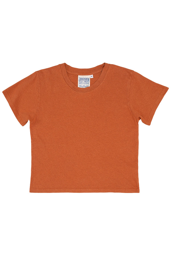 Jungmaven | Cropped Lorel Tee - Pumpkin Spice