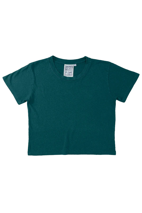 Jungmaven | Cropped Lorel Tee - Deep Teal