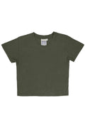 Jungmaven | Cropped Lorel Tee - Olive Green
