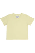 Jungmaven | Cropped Lorel Tee - Sunbleached Yellow