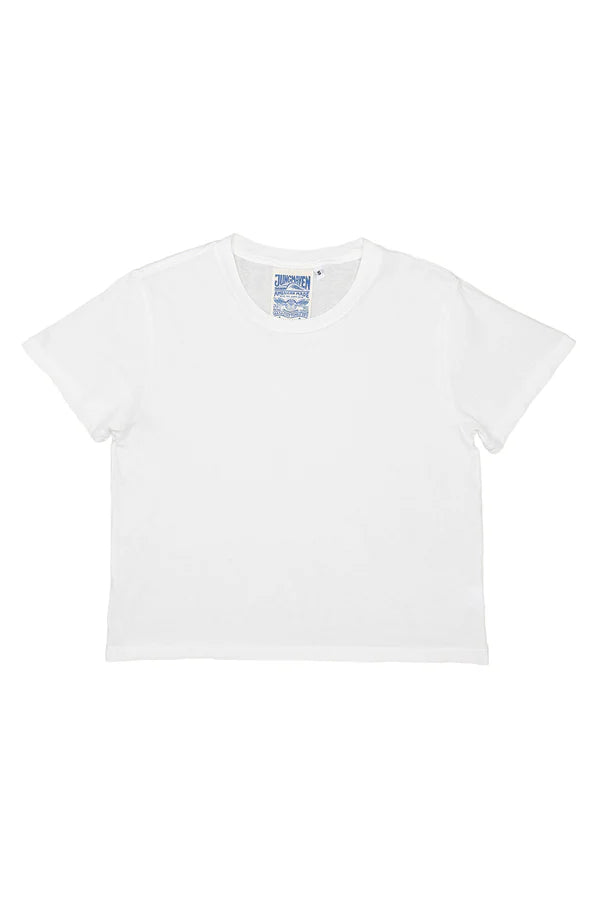 Jungmaven | Cropped Ojai Tee - Washed White