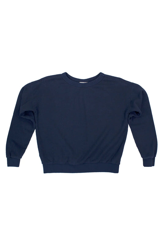 Jungmaven | Crux Cropped Sweatshirt - Navy