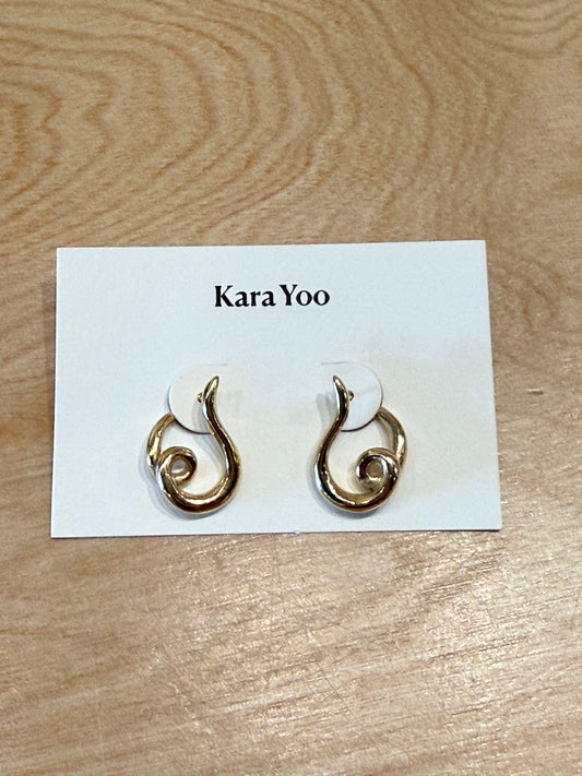 Kara Yoo | Loop Studs - 14k Gold Plated (1 micron)